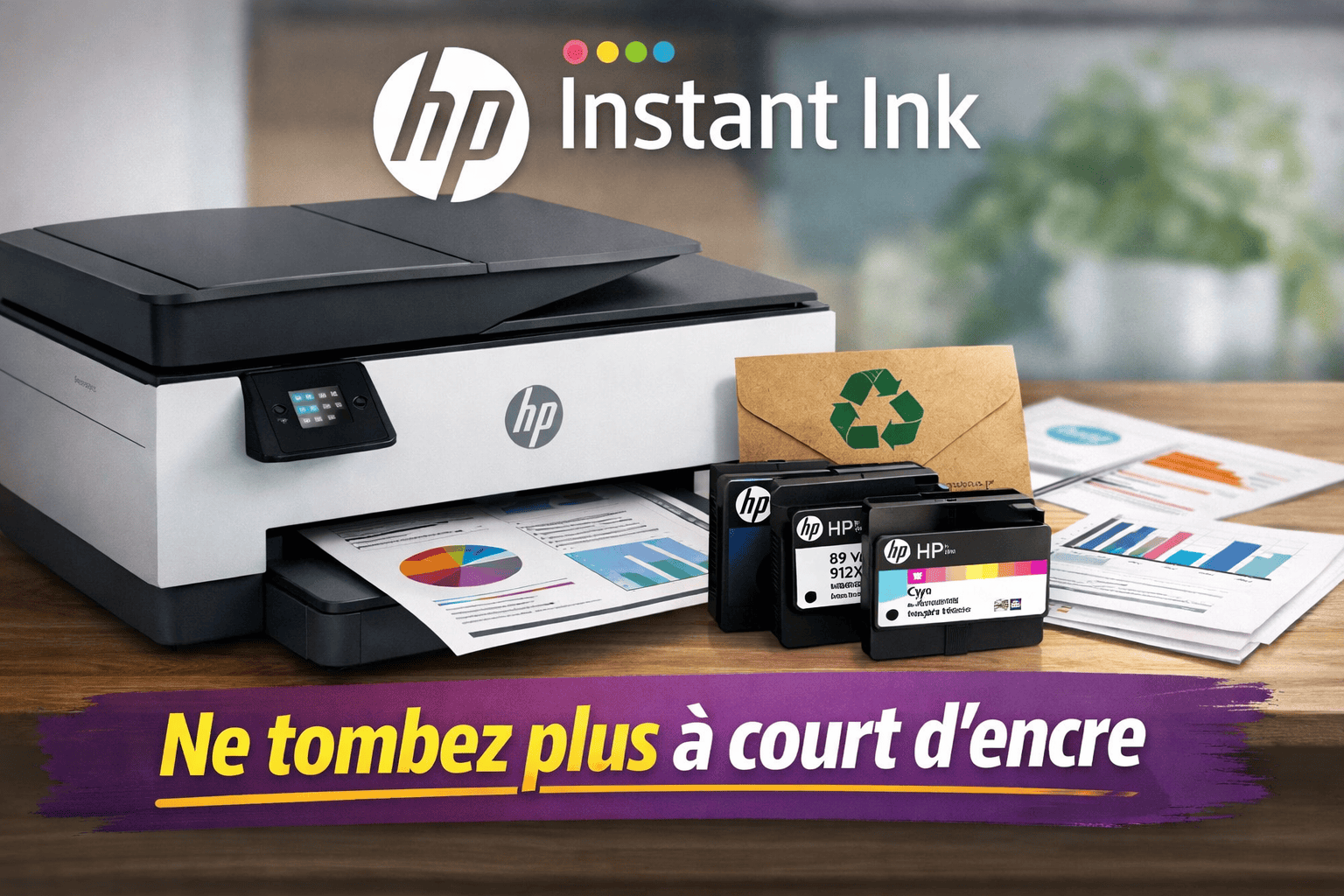 Abonnement encre automatique - HP Instant Ink
